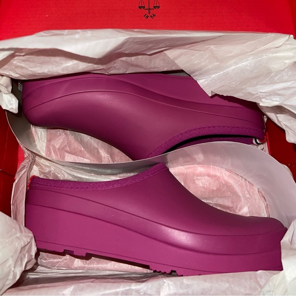 HUNTER Clogs Prismatic Pink Original Play Clogs Platform Waterproof NIB - Picture 2 of 11